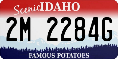 ID license plate 2M2284G