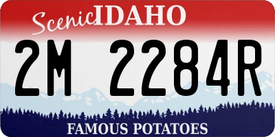 ID license plate 2M2284R