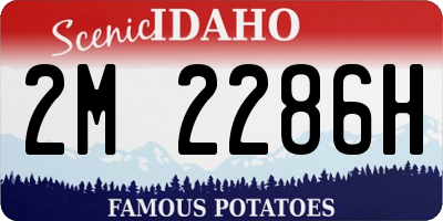 ID license plate 2M2286H