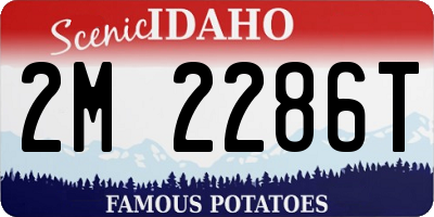 ID license plate 2M2286T