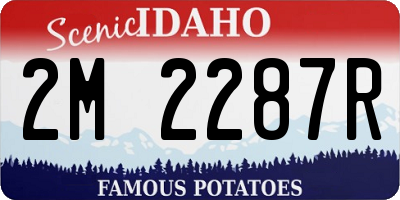 ID license plate 2M2287R