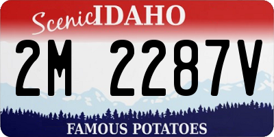 ID license plate 2M2287V