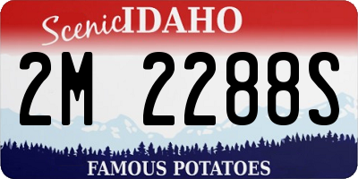 ID license plate 2M2288S