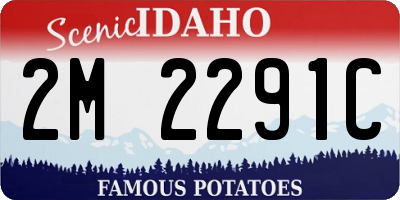 ID license plate 2M2291C