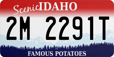 ID license plate 2M2291T