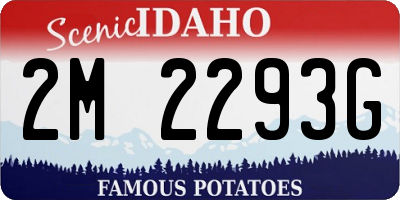 ID license plate 2M2293G