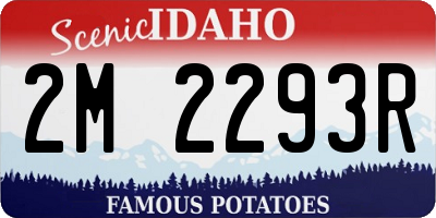 ID license plate 2M2293R