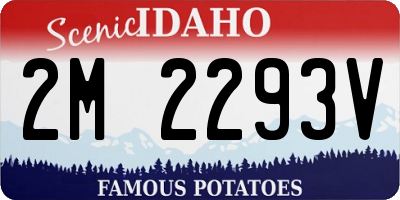 ID license plate 2M2293V