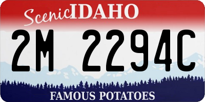ID license plate 2M2294C