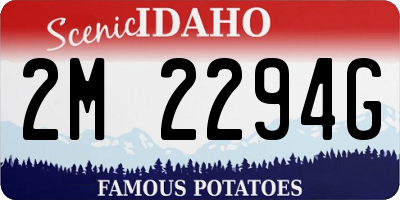 ID license plate 2M2294G
