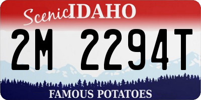 ID license plate 2M2294T