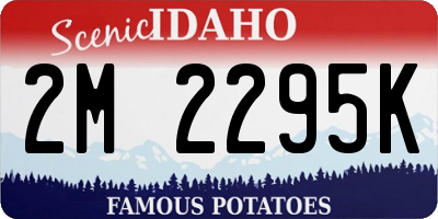ID license plate 2M2295K