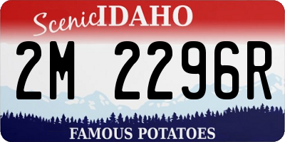 ID license plate 2M2296R