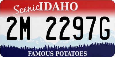 ID license plate 2M2297G