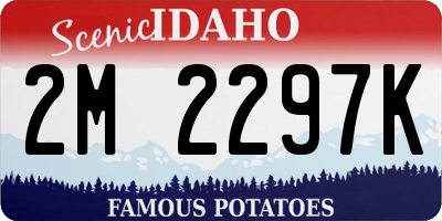 ID license plate 2M2297K
