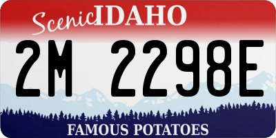 ID license plate 2M2298E