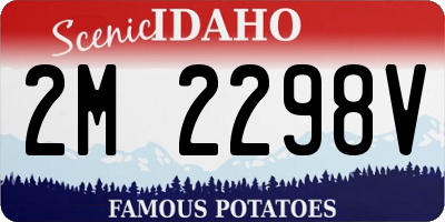 ID license plate 2M2298V