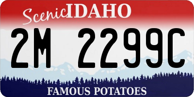 ID license plate 2M2299C