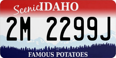 ID license plate 2M2299J