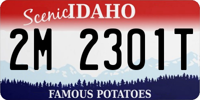 ID license plate 2M2301T