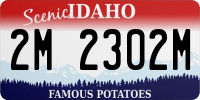 ID license plate 2M2302M