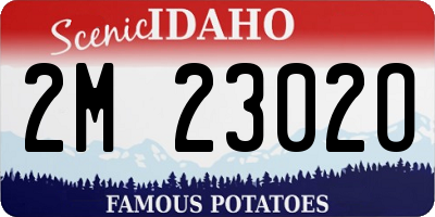 ID license plate 2M2302O