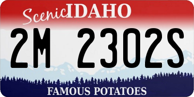 ID license plate 2M2302S