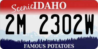 ID license plate 2M2302W