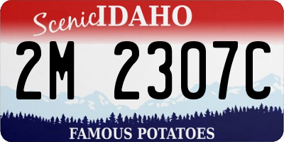 ID license plate 2M2307C