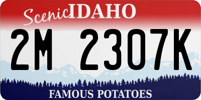 ID license plate 2M2307K