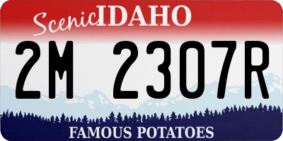 ID license plate 2M2307R