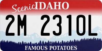 ID license plate 2M2310L