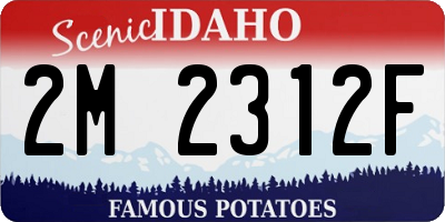 ID license plate 2M2312F
