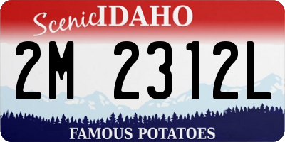ID license plate 2M2312L
