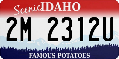 ID license plate 2M2312U