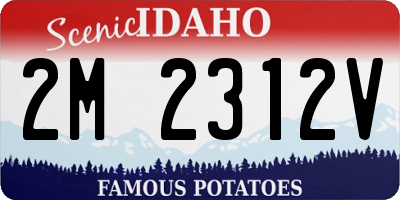 ID license plate 2M2312V