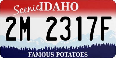 ID license plate 2M2317F