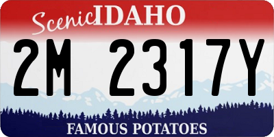 ID license plate 2M2317Y