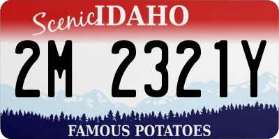 ID license plate 2M2321Y