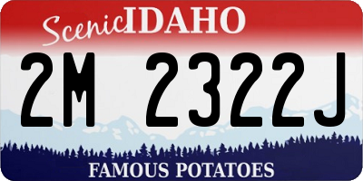 ID license plate 2M2322J
