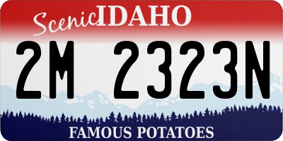 ID license plate 2M2323N