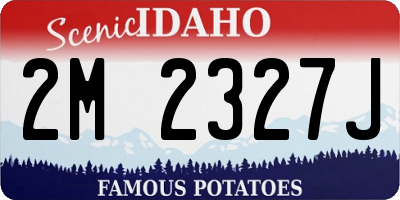 ID license plate 2M2327J