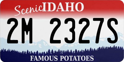 ID license plate 2M2327S