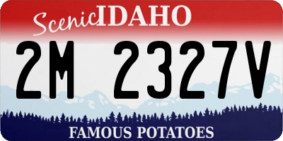 ID license plate 2M2327V
