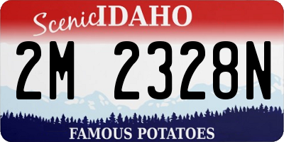 ID license plate 2M2328N