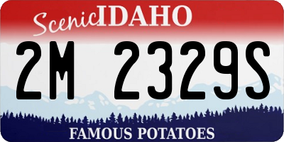 ID license plate 2M2329S