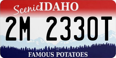 ID license plate 2M2330T