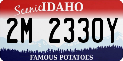 ID license plate 2M2330Y