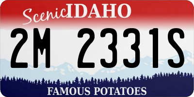 ID license plate 2M2331S