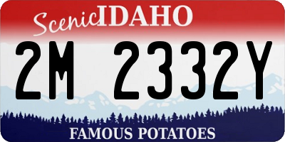 ID license plate 2M2332Y